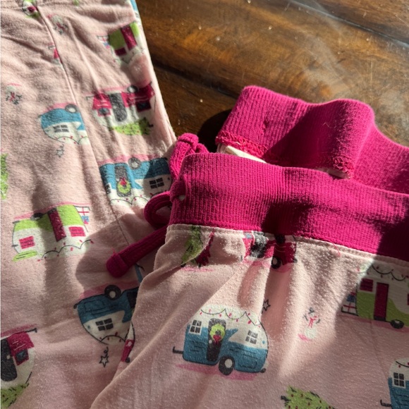 Womens Pajama Pants  with Pink Camper Print - Size XXL - Picture 3 of 7